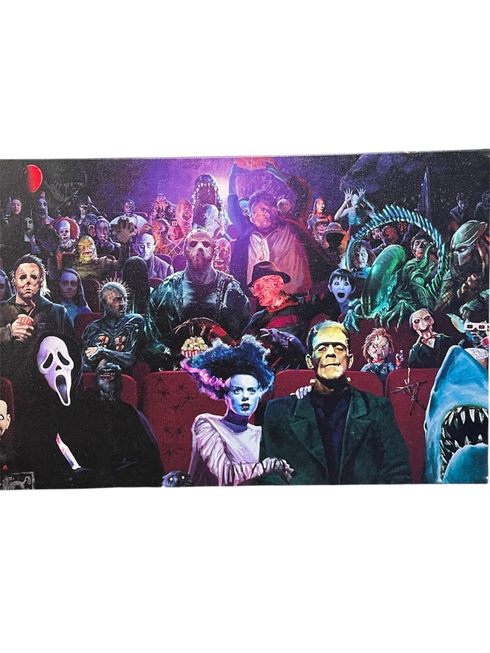 Horror Icons Movie Night Art Print - Multicolor - Picture 3 of 5